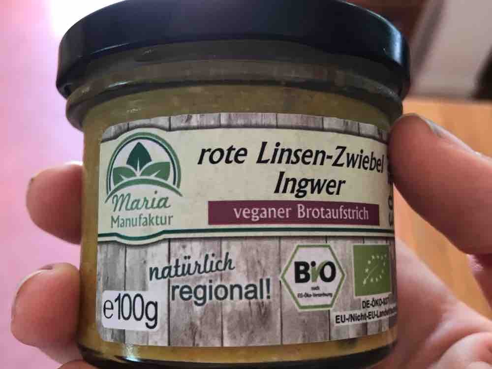 Rote Linsen-Zwiebel-Ingwer Veganer Auftrich von MurielTausend | Hochgeladen von: MurielTausend