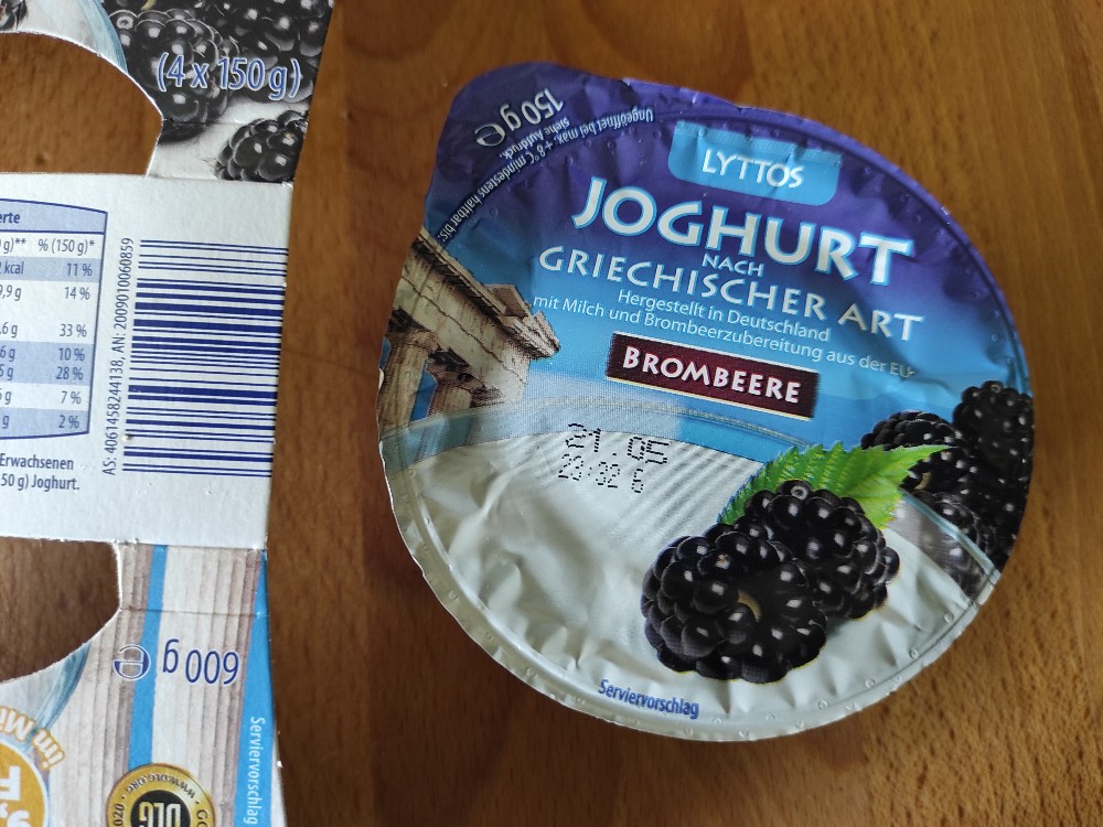 Joghurt nach griechischer Art Brombeere von Anja.Schubert | Hochgeladen von: Anja.Schubert