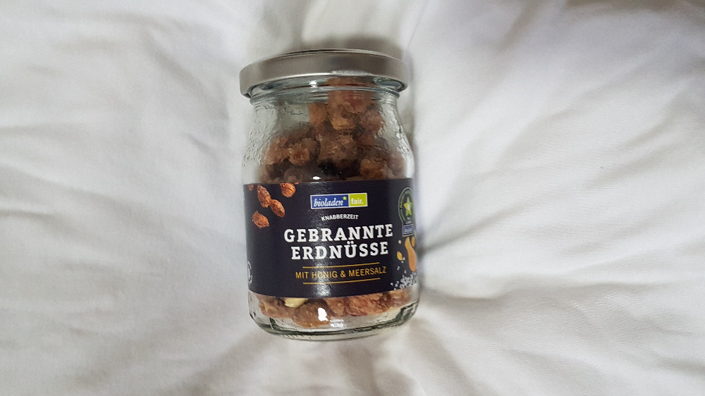 Gebrannte Erdnüsse, mit Honig & Meersalz von Vanillebärchen | Hochgeladen von: Vanillebärchen
