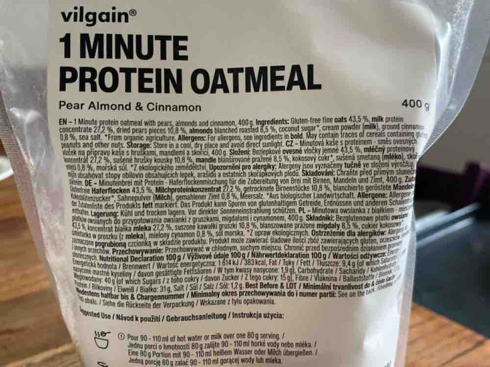 1 minute protein oatmeal, pear almond cinnamon von TamaraWag | Hochgeladen von: TamaraWag