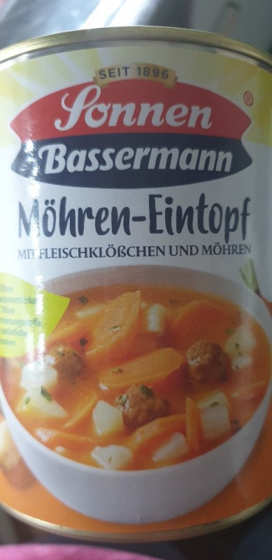 Sonnen Bassermann Möhren - Eintopf, Mit Fleischklößchen und Möhr | Hochgeladen von: jessicaterrorzic742