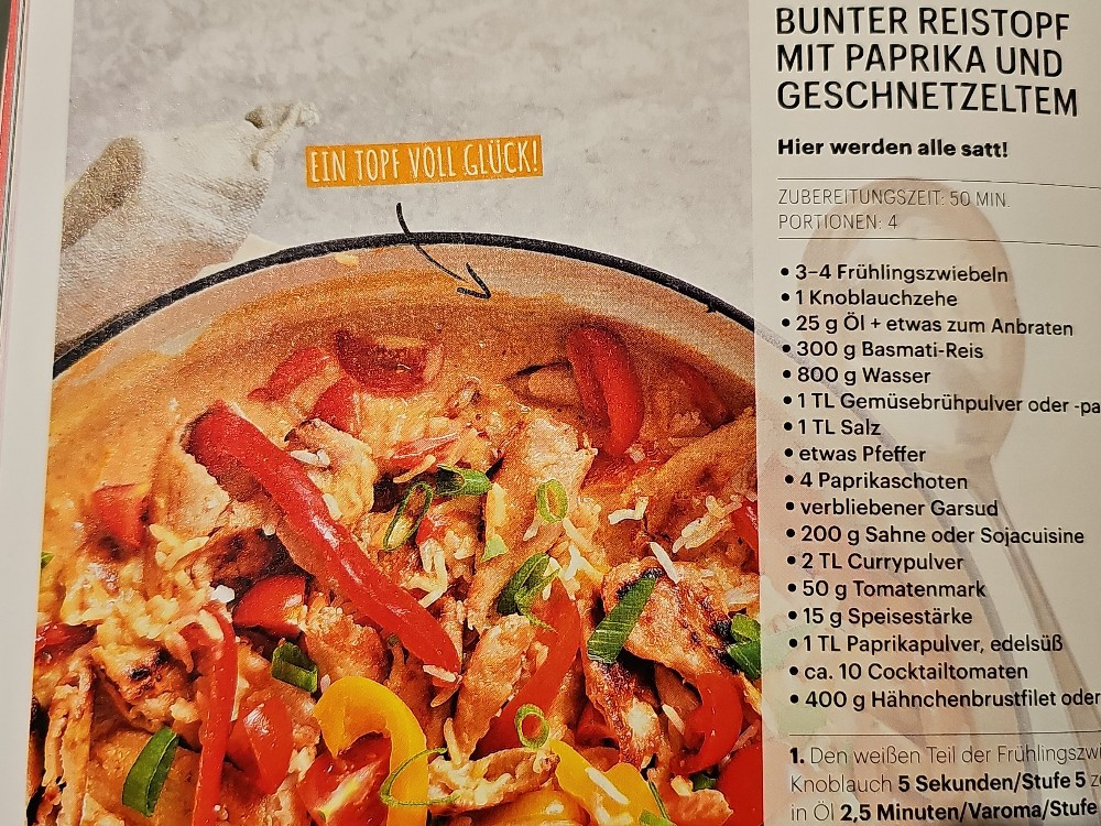 Bunter Reistopf mit Paprika und Geschnetzeltem, Thermomix von os | Hochgeladen von: ostfriesenmdchen