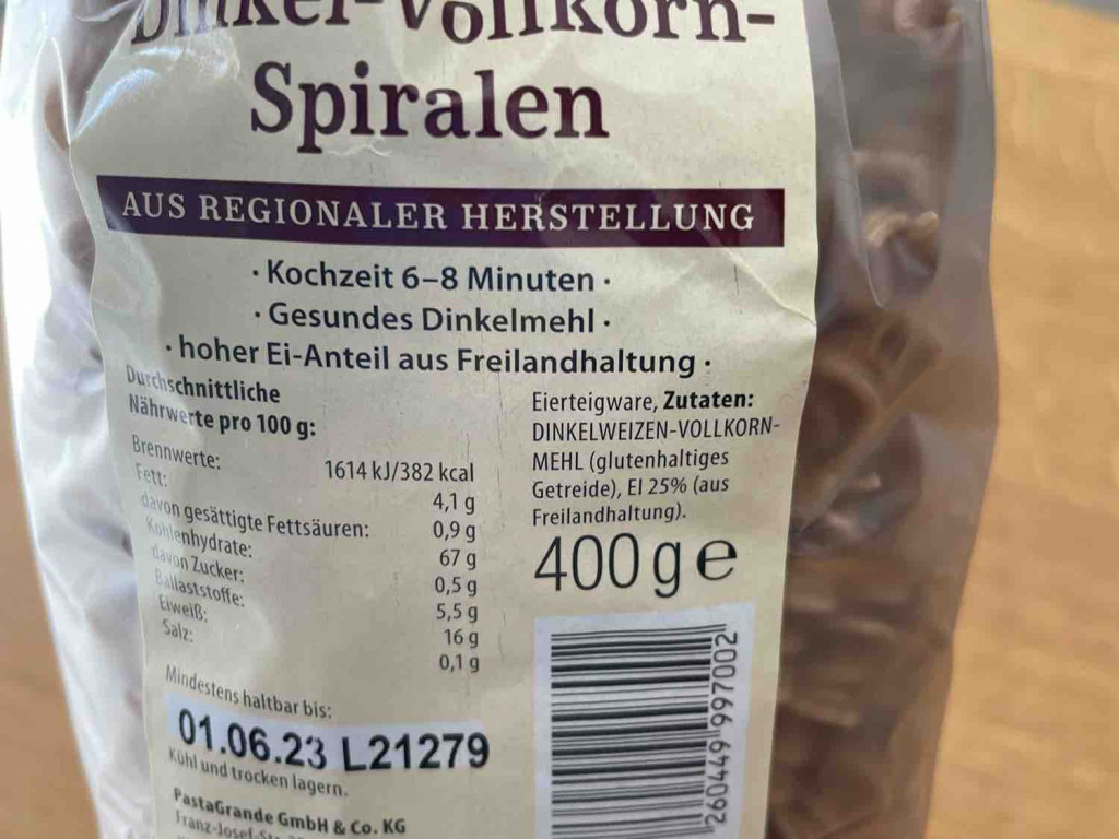 Dinkel Vollkorn Spiralen von easy199 | Hochgeladen von: easy199