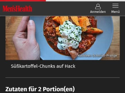 Süßkartoffel Chunks auf Hack (mens health) von kg45 | Hochgeladen von: kg45