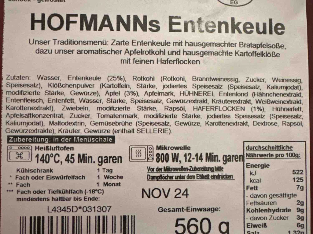 Hofmann’s Entenkeule, Rotkohl, Klöße von justy82 | Hochgeladen von: justy82