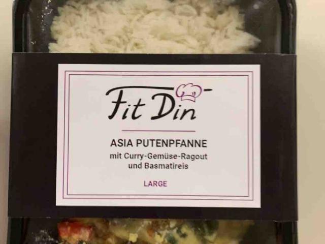 FitDin Asia Putenpfanne mit Curry-Gemüse Ragout und Reis, large  | Hochgeladen von: HLan