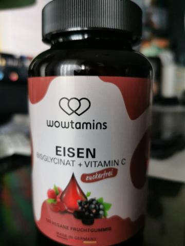 Wowtamins Eisen (Bisglycinat + Vitamin C), 120 vegane Fruchtgumm | Hochgeladen von: krapfen