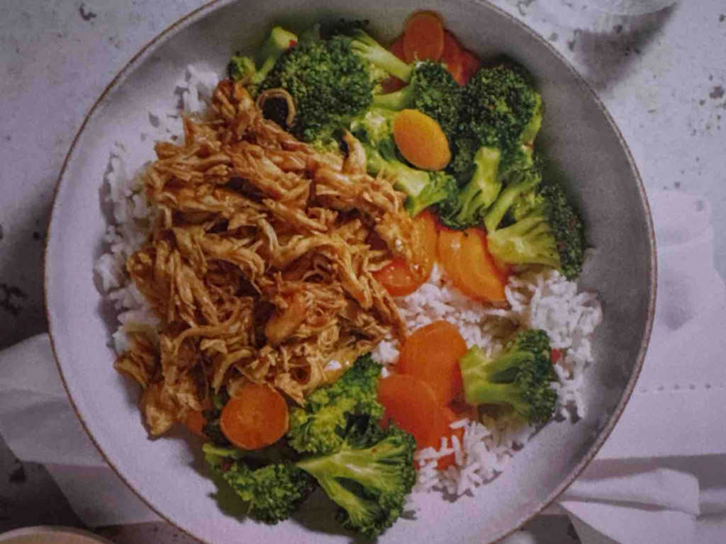 Reisbowl mit Pulled Chicken Hoisin von McGreen | Hochgeladen von: McGreen