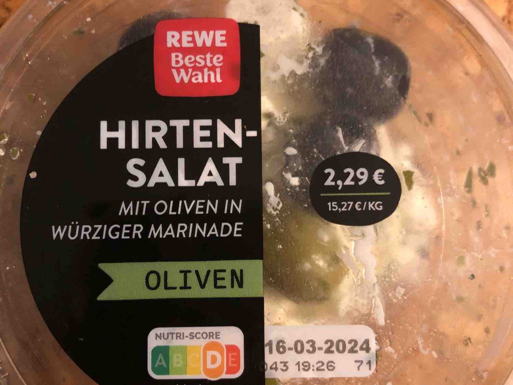 Hirtensalat, mit Oliven in Würziger Marinade von foodc | Hochgeladen von: foodc