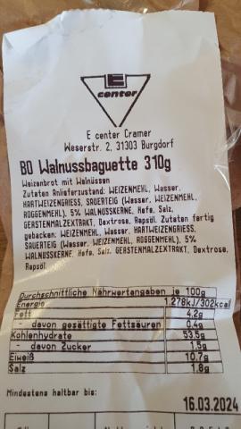 BO Walnussbaguette 310g, Edeka von EwuR | Hochgeladen von: EwuR