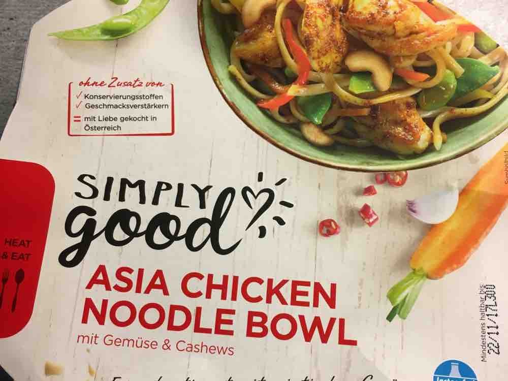 Asia Chicken Noodle Bowl, mit Gemüse  von Mucki2351 | Hochgeladen von: Mucki2351