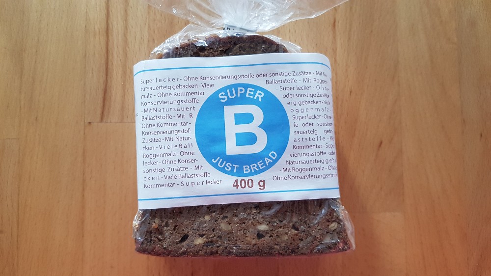 Super B Just bread von Andrea182marb | Hochgeladen von: Andrea182marb