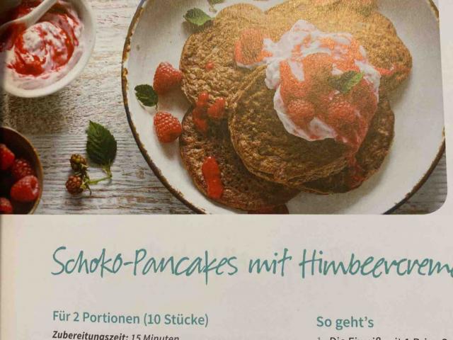 schoko pancakes mit Himbeercreme von Alina18192010 | Hochgeladen von: Alina18192010