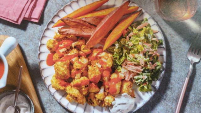 Buffalo-Blumenkohl-Bites mit Süßkartoffeln von EdiEdo | Hochgeladen von: EdiEdo