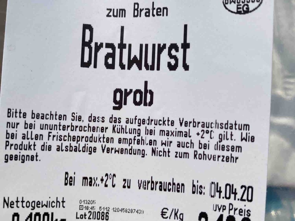 Bratwurst, grob von Mike37441 | Hochgeladen von: Mike37441