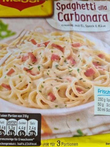 Spaghetti carbonara, zubereitet von oomphiger | Hochgeladen von: oomphiger