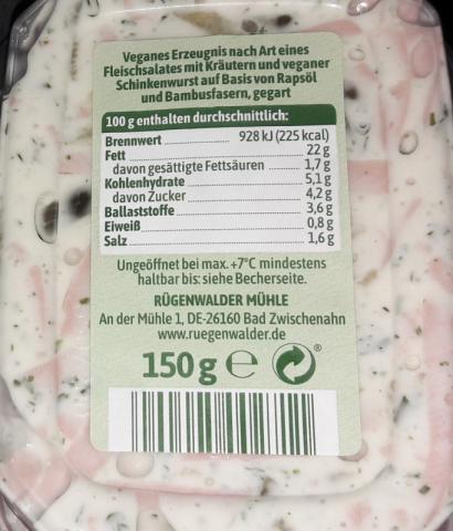 Veganer Schinken Spicker Salat Kräuter | Hochgeladen von: Siope