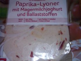 Delikatess Paprika-Lyoner, mit Magermilchjoghurt und Ballast | Hochgeladen von: Shirlinka