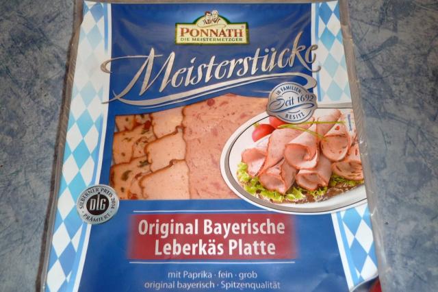 Original Bayerische Leberkäs-Platte, mit Paprika, Fleischkäs | Hochgeladen von: walker59