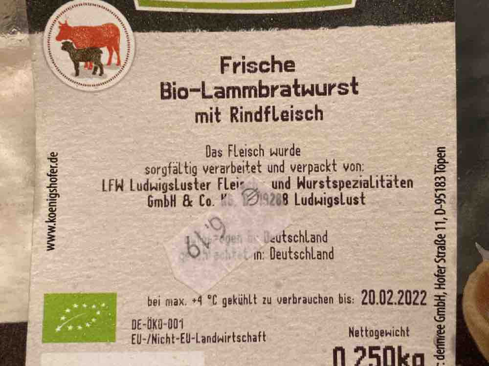Frische Bio-Lammbratwurst mit Rindfleisch von Rob4Sport | Hochgeladen von: Rob4Sport