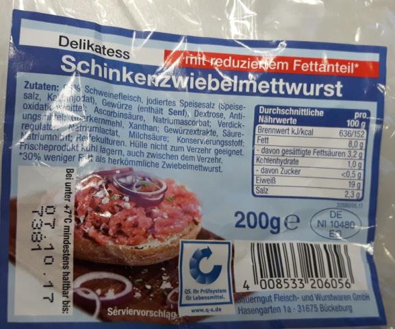 Delikatessen Schinkenzwiebelmettwurst | Hochgeladen von: Makra24