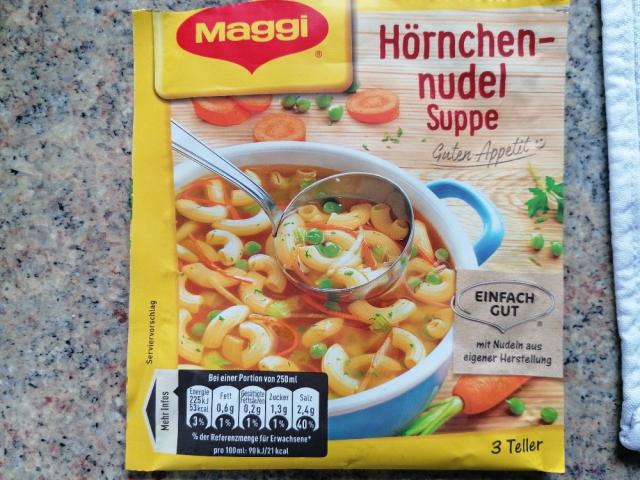 Hörnchennudel Suppe, mit kräftiger Hühnerbrühe von anelle75906 | Hochgeladen von: anelle75906