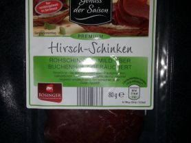 Hirsch-Schinken Aufschnitt, mild geräuchert | Hochgeladen von: Misio