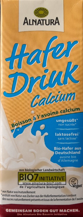 Haferdrink Calcium, Hafermilch von SusannB. | Hochgeladen von: SusannB.