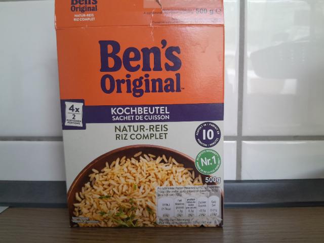 Ben`s Original Natur-Reis (gekocht), pro Portion = 1/2 Beutel!!! | Hochgeladen von: Paradieskobold