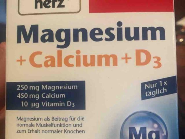 Magnesium + Calcium + D3, für eine Tablette, bitte 100g eingeben | Hochgeladen von: zohr