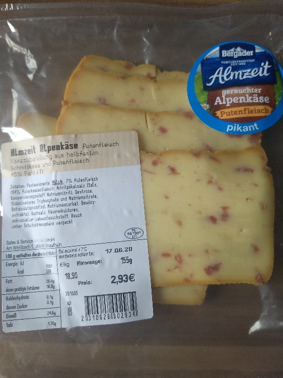 Almzeit Alpenkäse Putenfleisch von Rhona | Hochgeladen von: Rhona