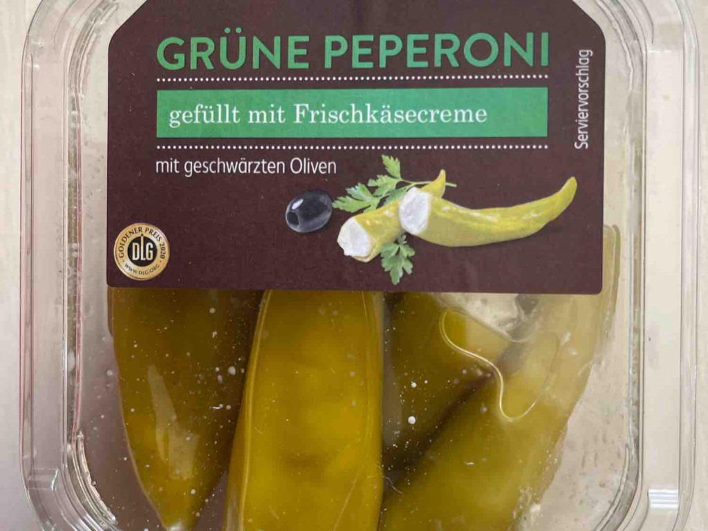 Grüne Peperoni gefüllt mit Frischkäse von Buddelflink | Hochgeladen von: Buddelflink