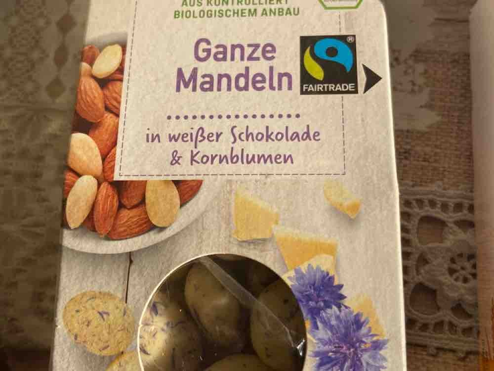 enerBiO, Ganze Mandeln in weißer Schokolade &amp; Kornblumen Kalorien ...
