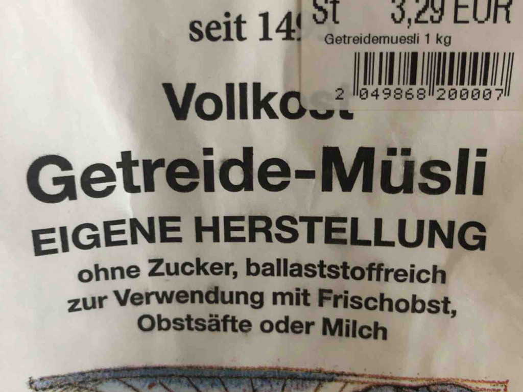 Vollkost  Getreide-Müsli, Ohne Zucker von wolfffddb | Hochgeladen von: wolfffddb