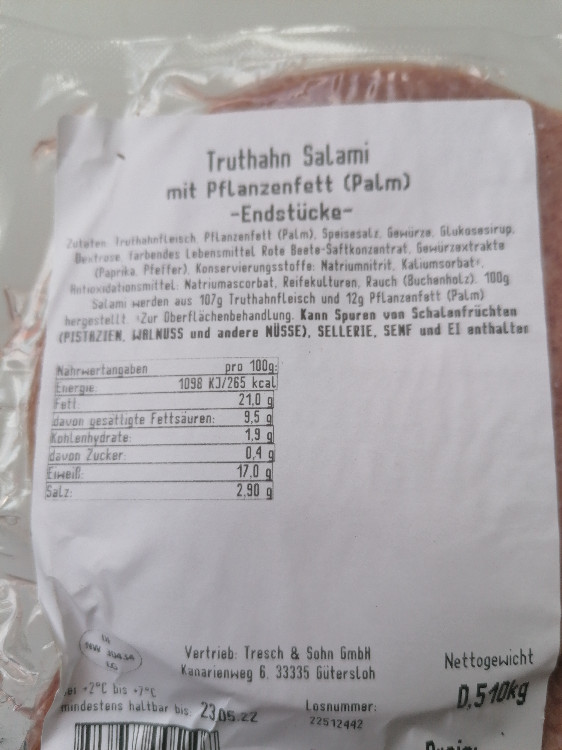 Truthahn Salami -Endstücke- von ckoppen335626 | Hochgeladen von: ckoppen335626