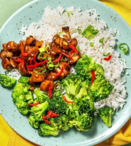 Veganes Donbori - japanische Bowl mit Pilz-Mix von Merrique | Hochgeladen von: Merrique