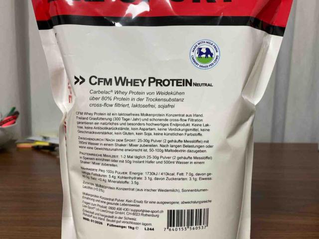 CFM Whey Protein, Neutral by alex007buser956 | Uploaded by: alex007buser956