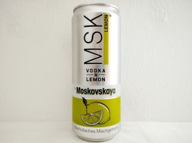 MSK - Lemon: Vodka & Lemon by Moskovskaya | Hochgeladen von: micha66/Akens-Flaschenking