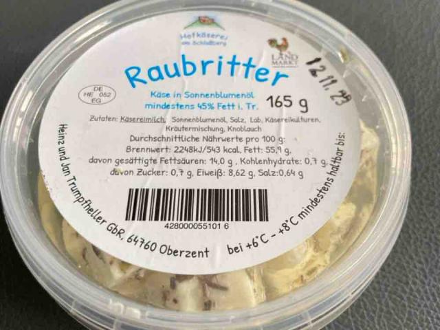 Raubritter, Käse in Sonmenblumenöl von greyhound51 | Hochgeladen von: greyhound51