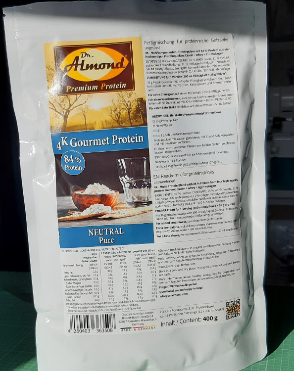 Dr Almond 4 K Gourmet Protein, Neutral von biggle1 | Hochgeladen von: biggle1