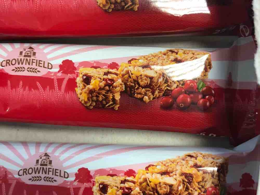 Crownfield, Müsliriegel Cranberry Kalorien - Neue Produkte - Fddb