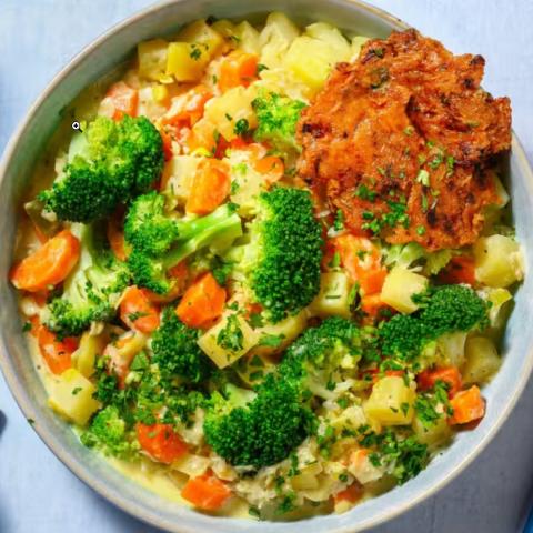 Gemüseeintopf mit Brokkoli, Porree und Karotte | Hochgeladen von: Matthew Jones