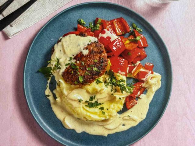 Vegane Boulette mit cremiger Zwiebelsoße von Madleen33 | Hochgeladen von: Madleen33