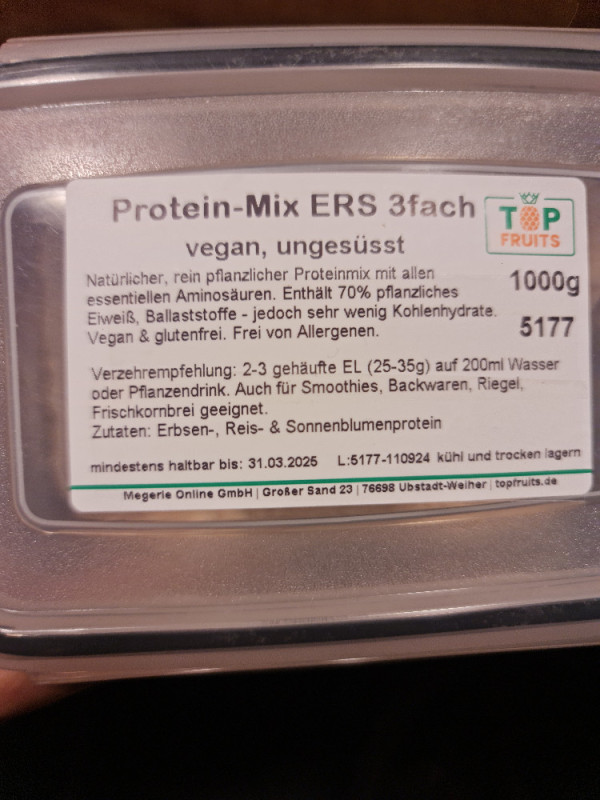 Protein-Mix ERS 3fach, vegan, ungesüßt von Secolelu | Hochgeladen von: Secolelu