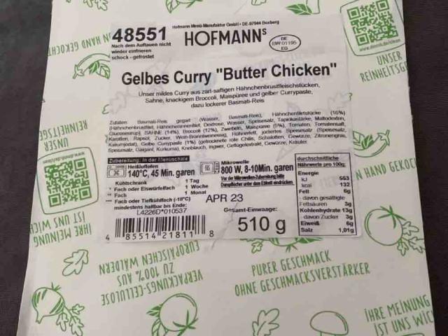 Gelbes Curry „Butter Chicken“ von Aga1902 | Hochgeladen von: Aga1902