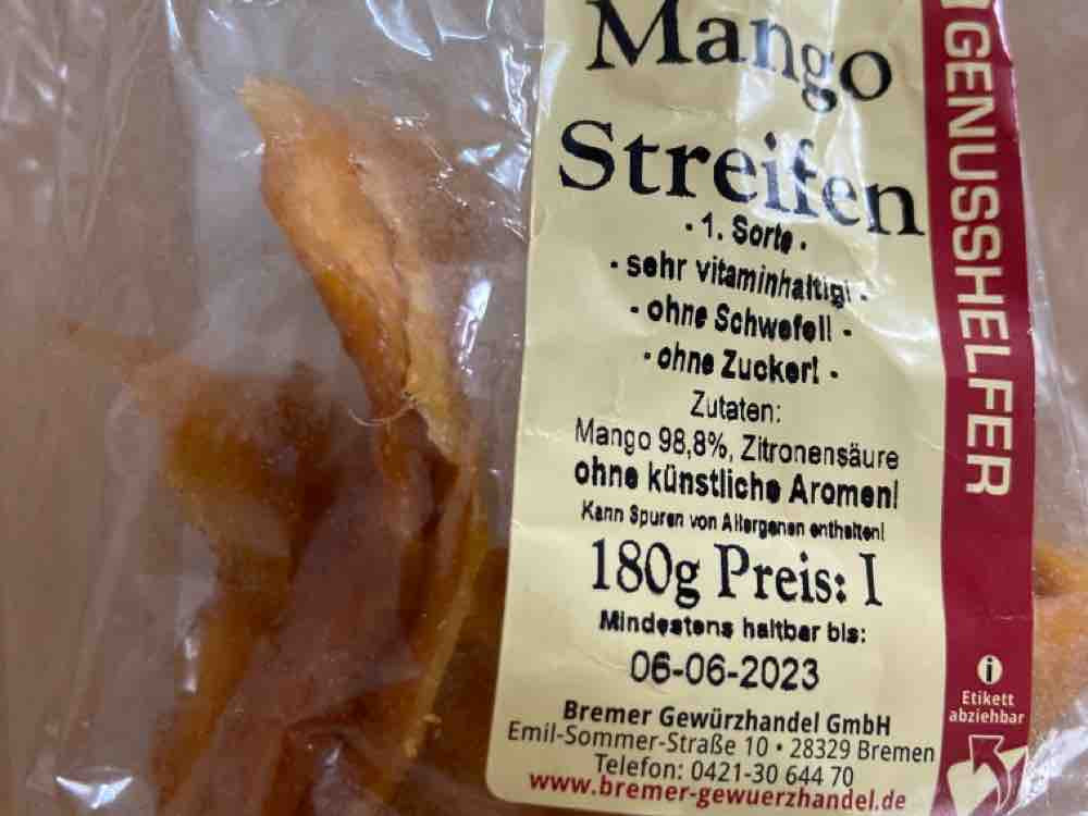 Mango Streifen, ohne Zucker, ohne Schwefel von Krake | Hochgeladen von: Krake