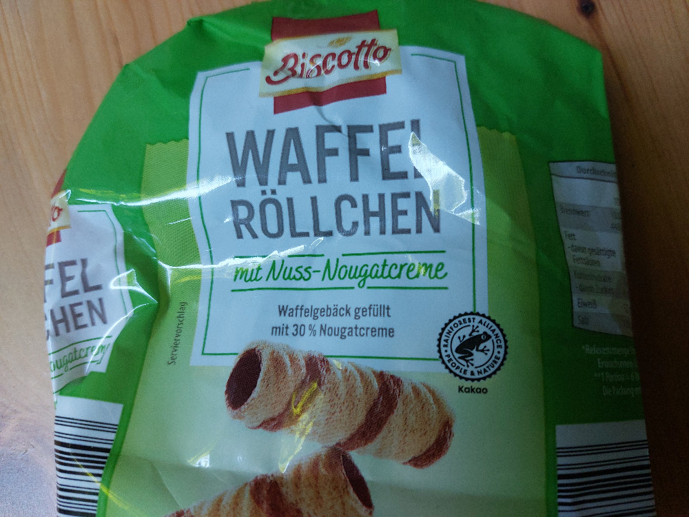 Waffel Röllchen, mit Nuss-Nougatcreme von Alpenland | Hochgeladen von: Alpenland