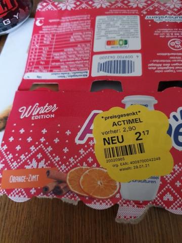 Actimel Orange Zimt, Winter Edition von sabrina schilling | Hochgeladen von: sabrina schilling