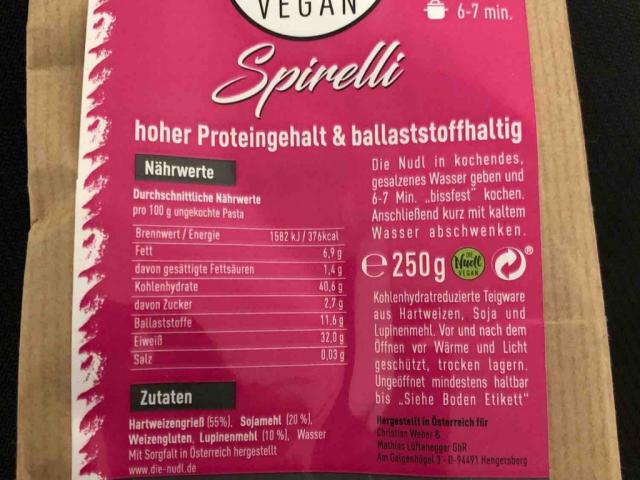 Spirelli - Die Nudl Vegan von Germanherman49 | Hochgeladen von: Germanherman49