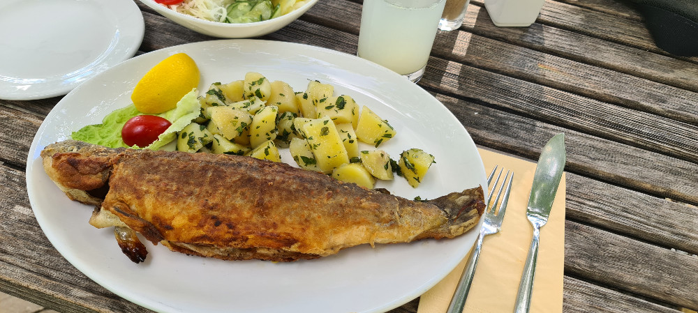 Forellenfilet mit Petersilkartoffeln von Strassenkatze | Hochgeladen von: Strassenkatze